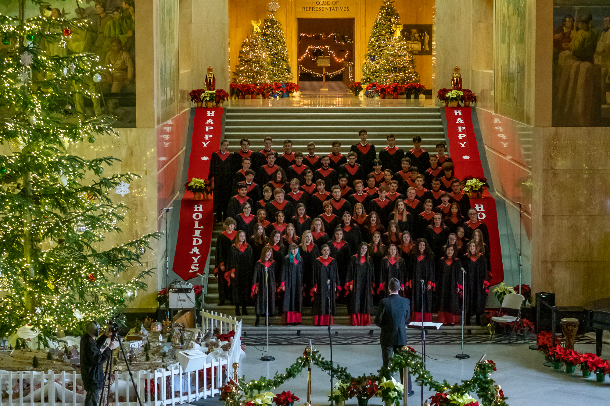 Choir Performing in Rotunda