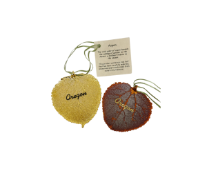 Oregon Aspen Leaf Ornament-image
