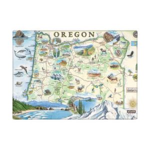 Oregon Map Magnet-image