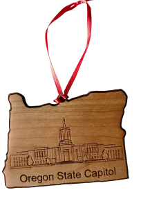 Oregon State Capitol Wood Ornament-image