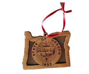 Oregon State Seal Wood Ornament-image