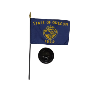Oregon State Flag with Stand-image