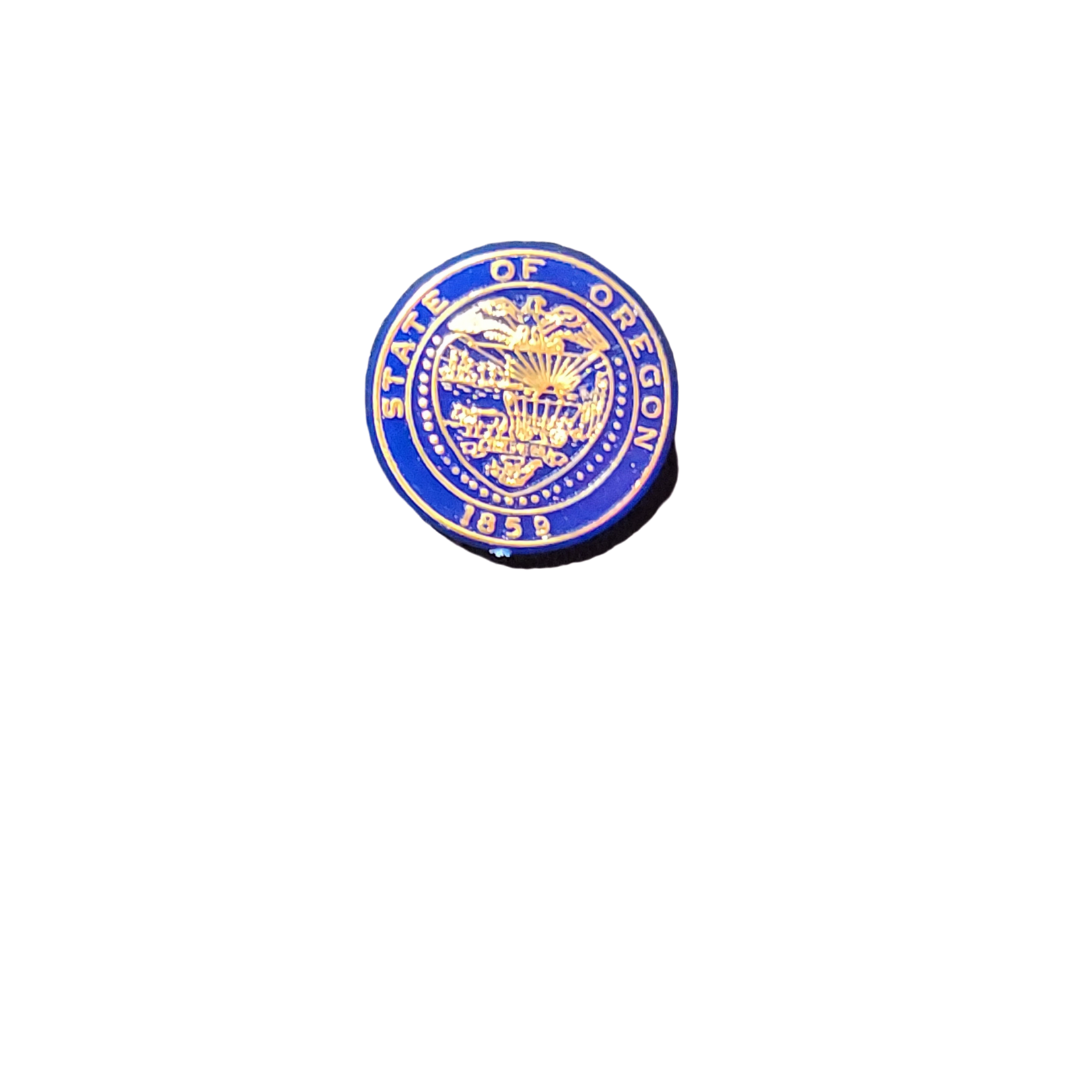State Seal Plastic Pin main image