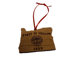 State of Oregon Wood Ornament-image