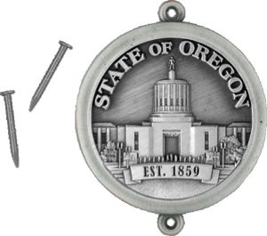 Oregon State Capitol Hiking Stick Medallion-image
