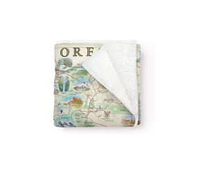 Oregon Map Blanket-image
