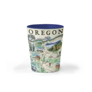 Oregon Map Shotglass-image