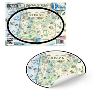 Oregon Vinyl Map Sticker-image