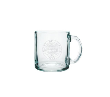 etched glass mug
