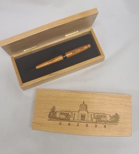 Oregon State Capitol Box with Wooden Pen-image