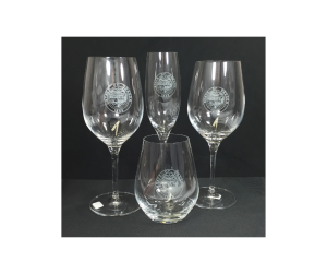 Oregon State Seal Etched Red Wine Glass-image