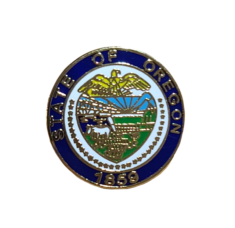 Oregon State Seal Metal Pin main image