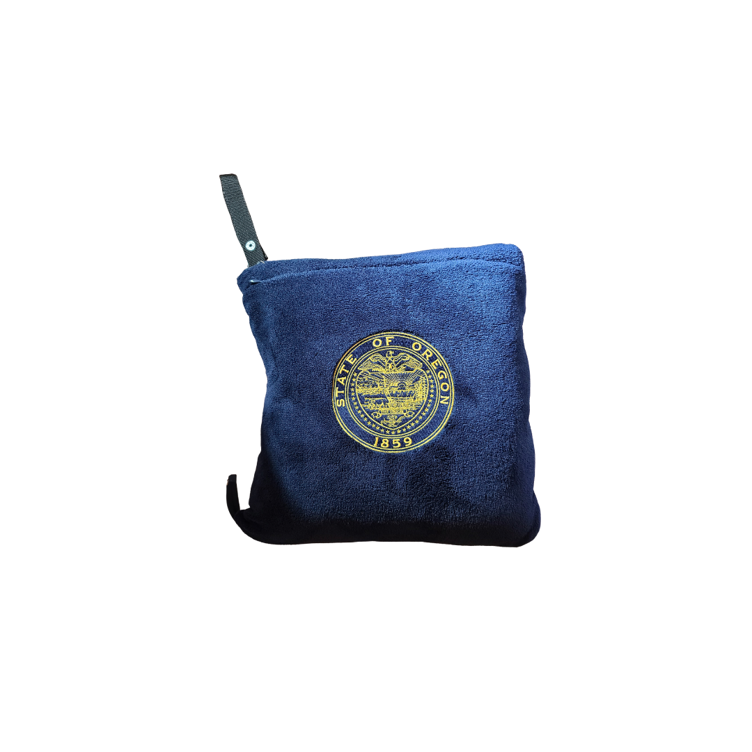 State Seal Zippered Pillow and Blanket